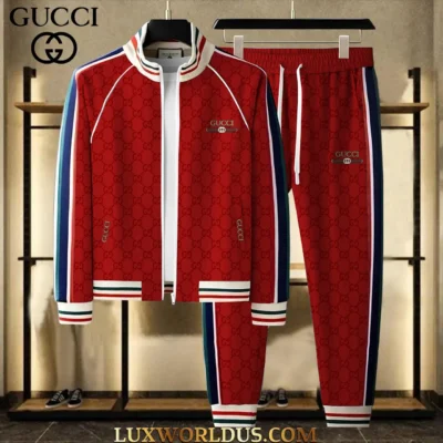 GUCCI | Premium Stand Collar Jacket & Pants Set 2025 TD5