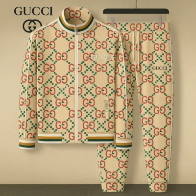 GUCCI | Premium Stand Collar Jacket & Pants Set 2025 TD10