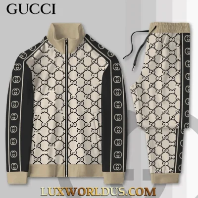 GUCCI | Premium Stand Collar Jacket & Pants Set 2025 TD36