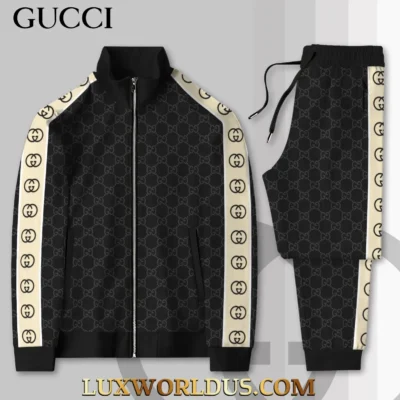GUCCI | Premium Stand Collar Jacket & Pants Set 2025 TD32