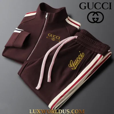 GUCCI | Premium Stand Collar Jacket & Pants Set 2025 TD27
