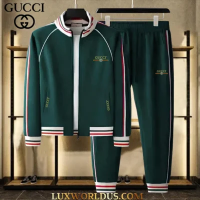 GUCCI | Premium Stand Collar Jacket & Pants Set 2025 TD20