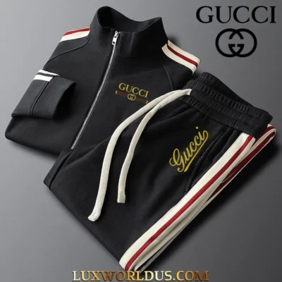 GUCCI | Premium Stand Collar Jacket & Pants Set 2025 TD18