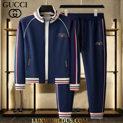 GUCCI | Premium Stand Collar Jacket & Pants Set 2025 TD14