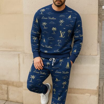 Louis Vuitton | Limited Edition 2025 Luxury Sweater and Pants Set TD1