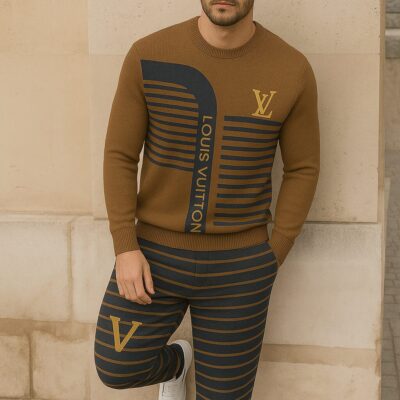 Louis Vuitton | Limited Edition 2025 Luxury Sweater and Pants Set TD13